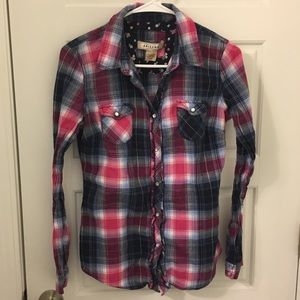 🔴 Arizona Plaid Button Down Shirt